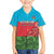 Custom Azerbaijan Football Family Matching Off Shoulder Maxi Dress and Hawaiian Shirt Azerbaijan Pattern Buta