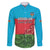 Custom Azerbaijan Football Family Matching Short Sleeve Bodycon Dress and Hawaiian Shirt Azerbaijan Pattern Buta