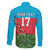 Custom Azerbaijan Football Family Matching Short Sleeve Bodycon Dress and Hawaiian Shirt Azerbaijan Pattern Buta