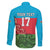 Custom Azerbaijan Football Family Matching Summer Maxi Dress and Hawaiian Shirt Azerbaijan Pattern Buta