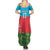 Custom Azerbaijan Football Family Matching Summer Maxi Dress and Hawaiian Shirt Azerbaijan Pattern Buta