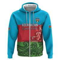 Custom Azerbaijan Football Hoodie Azerbaijan Pattern Buta