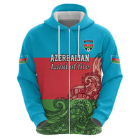 Custom Azerbaijan Football Hoodie Azerbaijan Pattern Buta