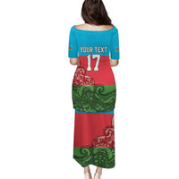 Custom Azerbaijan Football Puletasi Azerbaijan Pattern Buta