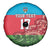 Custom Azerbaijan Football Spare Tire Cover Azerbaijan Pattern Buta