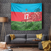 Custom Azerbaijan Football Tapestry Azerbaijan Pattern Buta