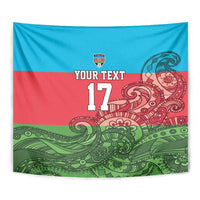 Custom Azerbaijan Football Tapestry Azerbaijan Pattern Buta