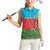 Custom Azerbaijan Football Women Sleeveless Polo Shirt Azerbaijan Pattern Buta
