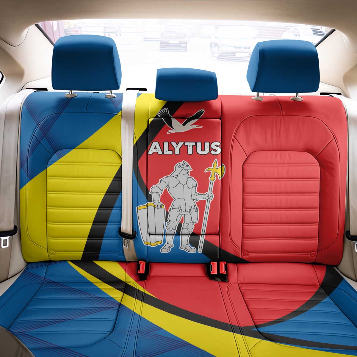 Lithuania Alytus County Back Car Seat Cover Alytaus Apskritis Coat of Arms
