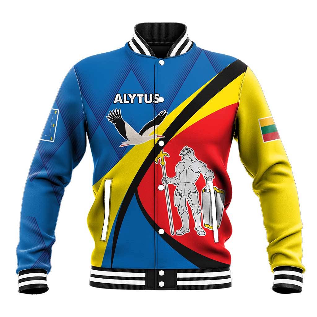 Lithuania Alytus County Baseball Jacket Alytaus Apskritis Coat of Arms