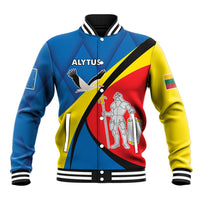 Lithuania Alytus County Baseball Jacket Alytaus Apskritis Coat of Arms