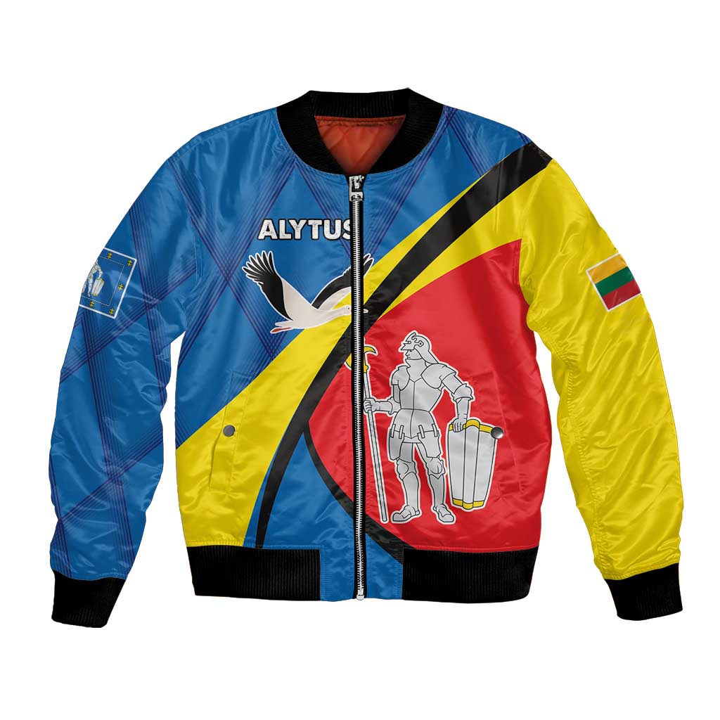 Lithuania Alytus County Bomber Jacket Alytaus Apskritis Coat of Arms