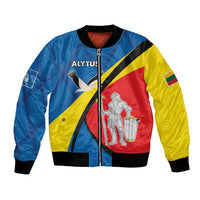 Lithuania Alytus County Bomber Jacket Alytaus Apskritis Coat of Arms
