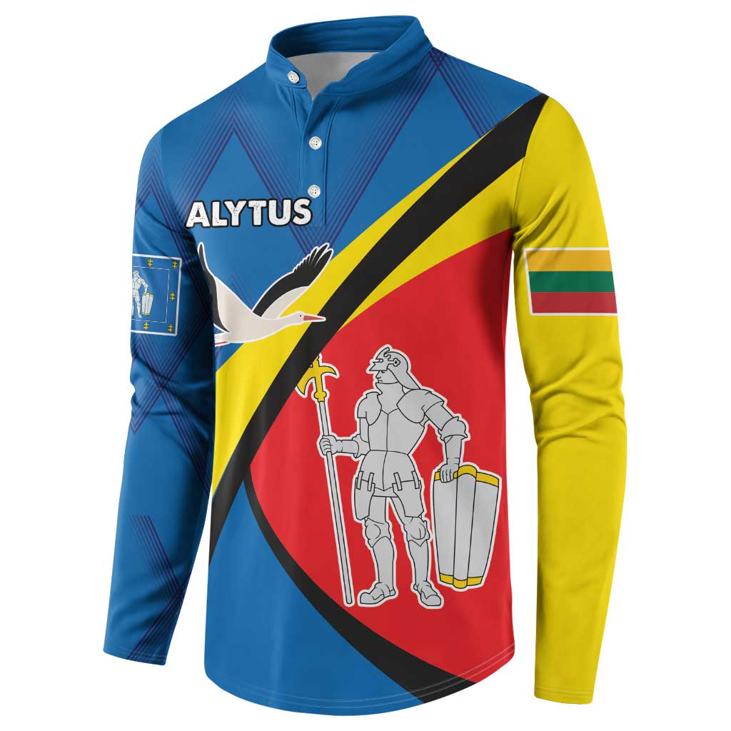 Lithuania Alytus County Button Sweatshirt Alytaus Apskritis Coat of Arms