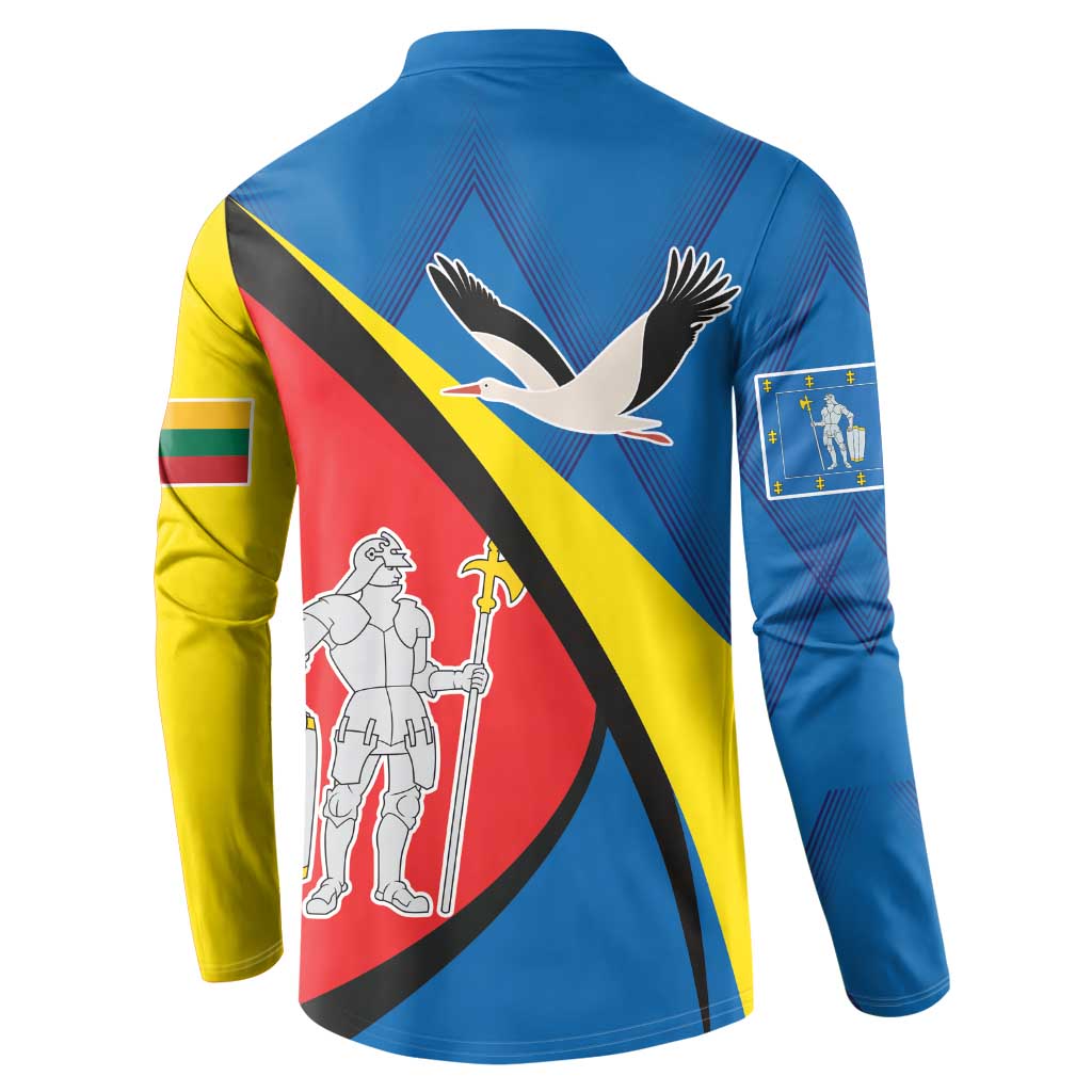 Lithuania Alytus County Button Sweatshirt Alytaus Apskritis Coat of Arms