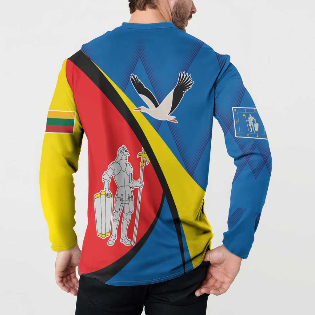 Lithuania Alytus County Button Sweatshirt Alytaus Apskritis Coat of Arms