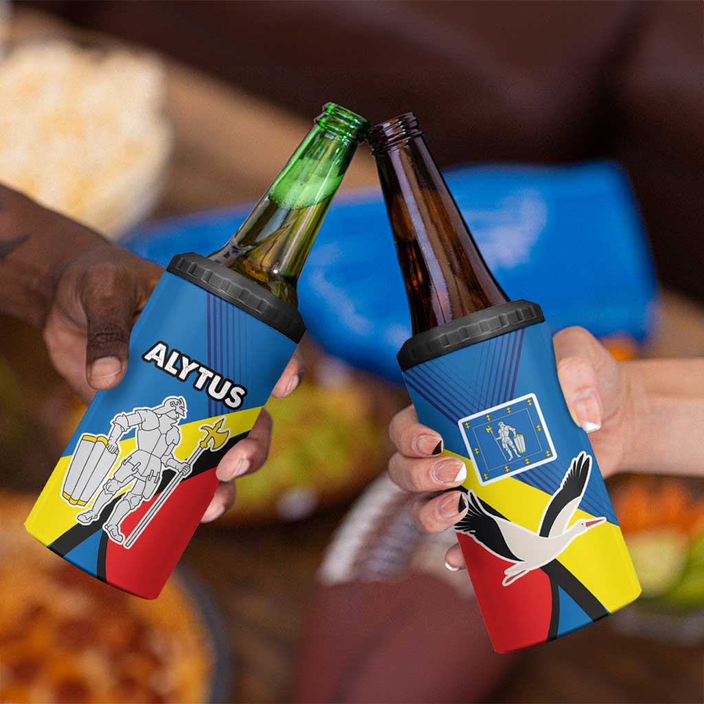 Lithuania Alytus County 4 in 1 Can Cooler Tumbler Coat of Arms of Alytus Country LT17