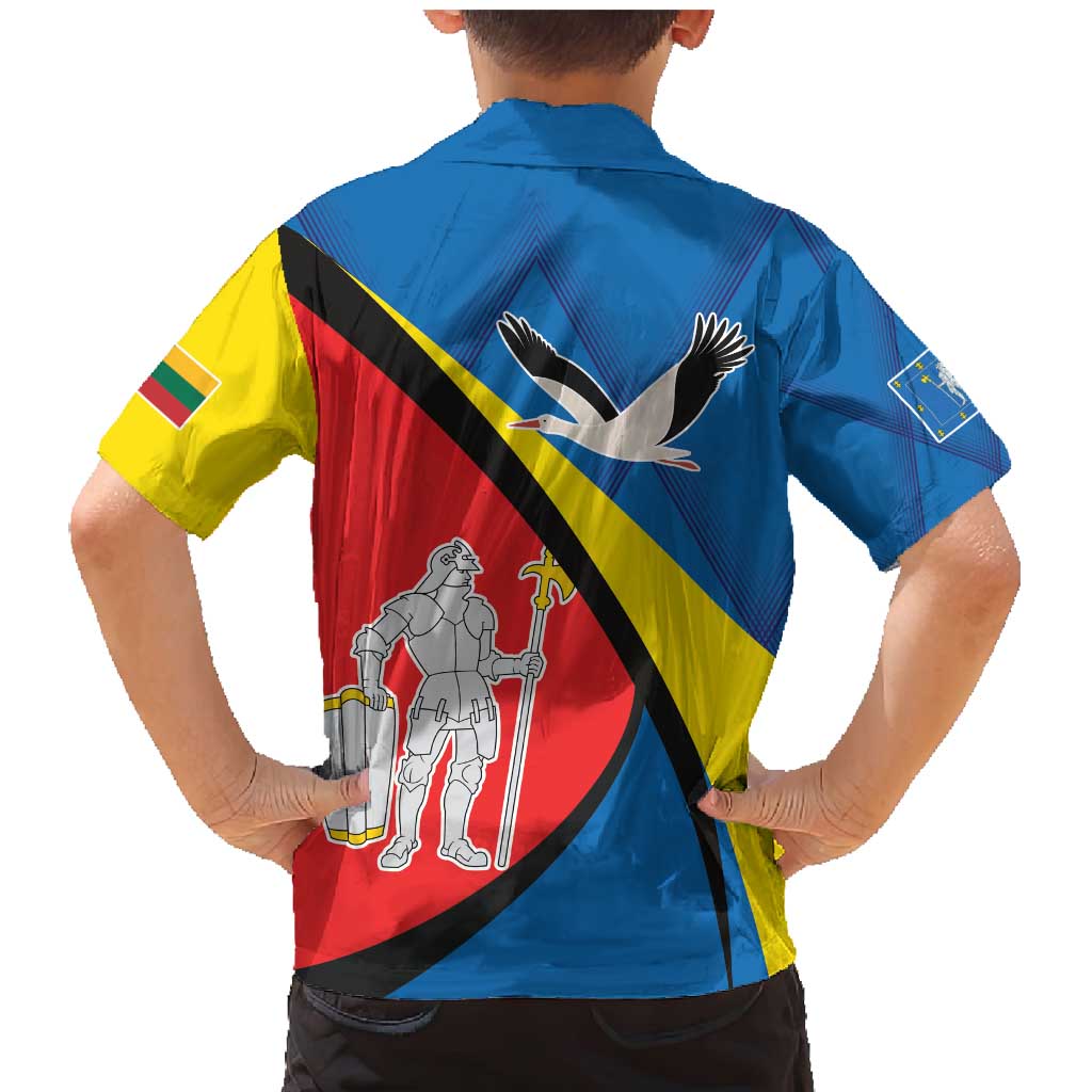 Lithuania Alytus County Family Matching Mermaid Dress and Hawaiian Shirt Alytaus Apskritis Coat of Arms