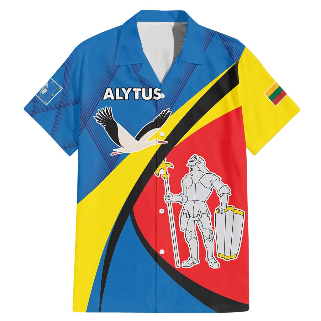 Lithuania Alytus County Family Matching Mermaid Dress and Hawaiian Shirt Alytaus Apskritis Coat of Arms