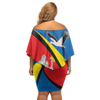 Lithuania Alytus County Family Matching Off Shoulder Short Dress and Hawaiian Shirt Alytaus Apskritis Coat of Arms