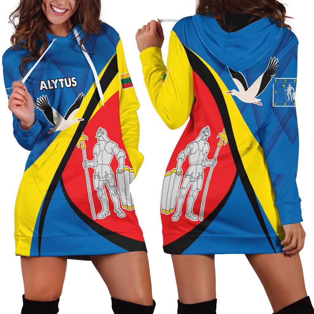 Lithuania Alytus County Hoodie Dress Alytaus Apskritis Coat of Arms