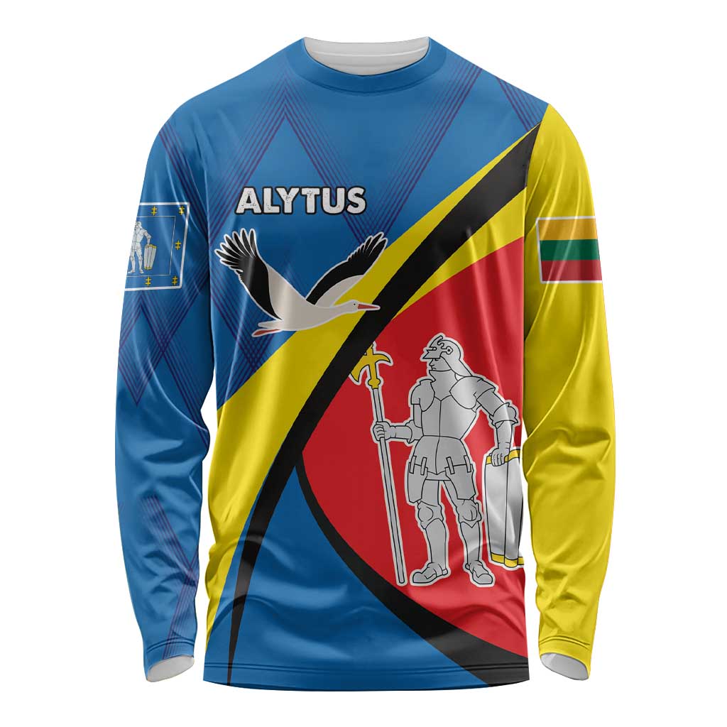 Lithuania Alytus County Long Sleeve Shirt Alytaus Apskritis Coat of Arms