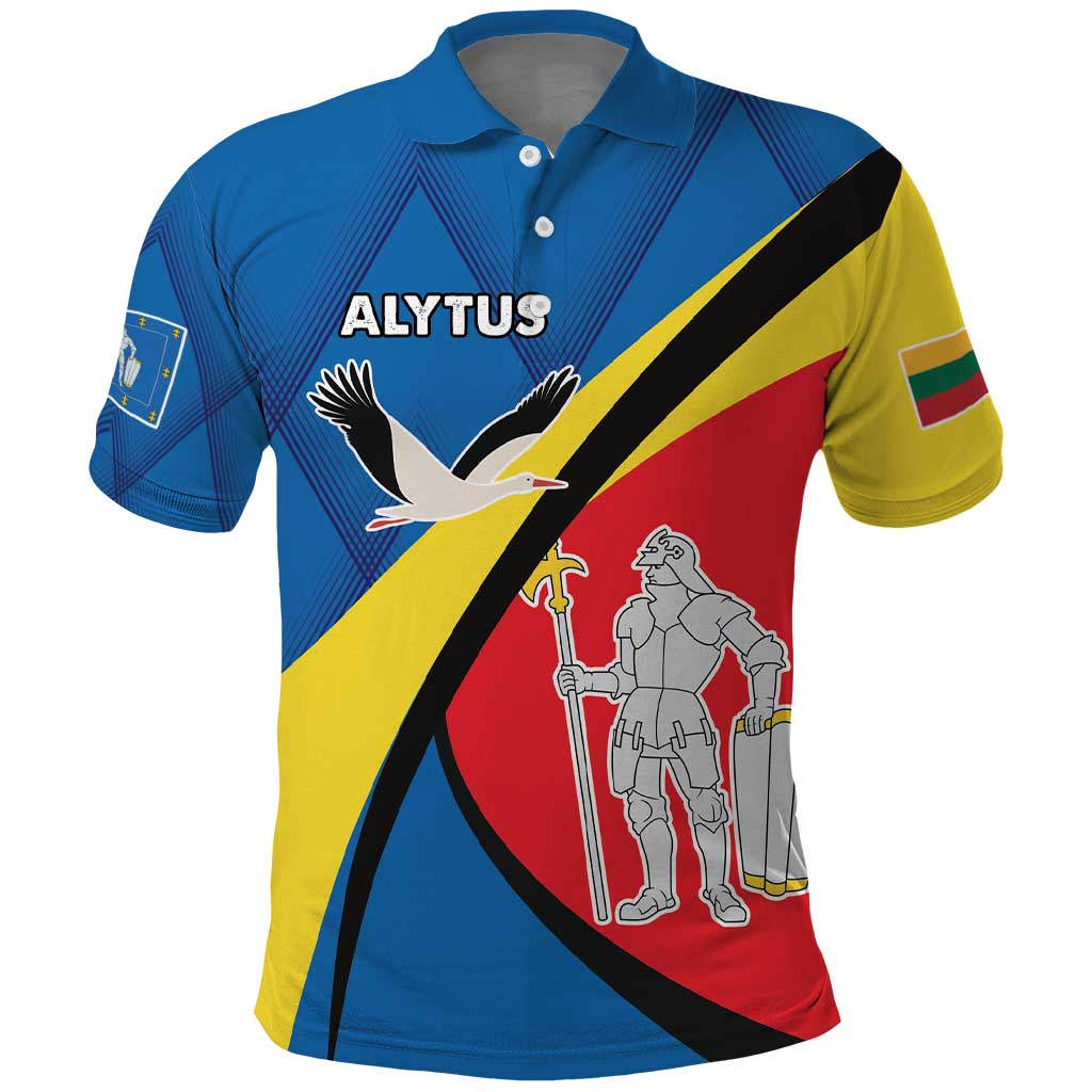 Lithuania Alytus County Polo Shirt Alytaus Apskritis Coat of Arms