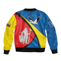 Lithuania Alytus County Sleeve Zip Bomber Jacket Alytaus Apskritis Coat of Arms LT17 - Wonder Print Shop