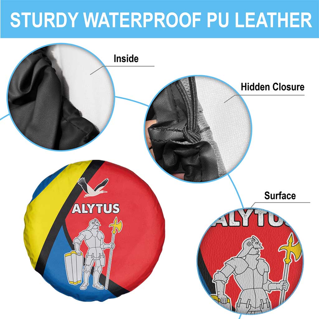 Lithuania Alytus County Spare Tire Cover Alytaus Apskritis Coat of Arms LT17 - Wonder Print Shop