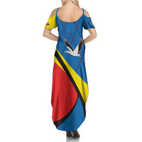Lithuania Alytus County Summer Maxi Dress Alytaus Apskritis Coat of Arms LT17 - Wonder Print Shop