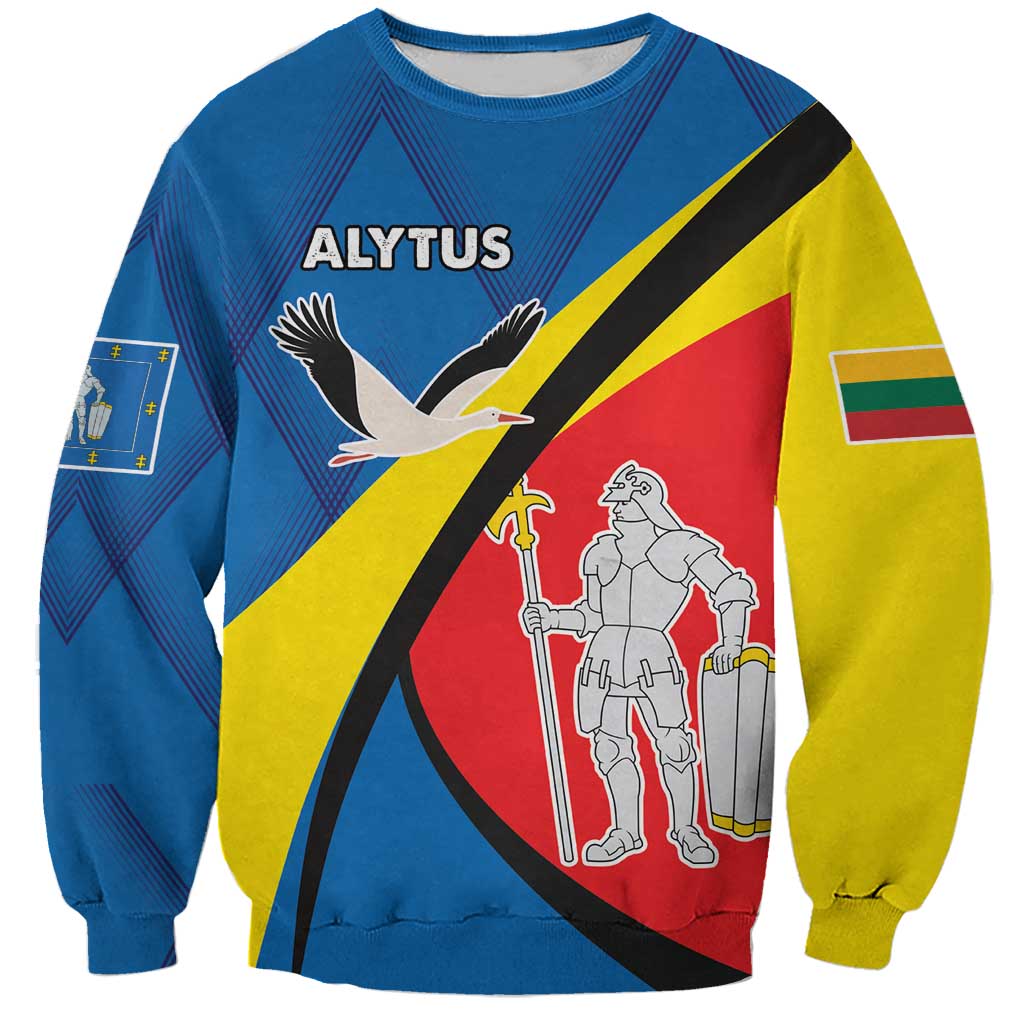 Lithuania Alytus County Sweatshirt Alytaus Apskritis Coat of Arms LT17 - Wonder Print Shop