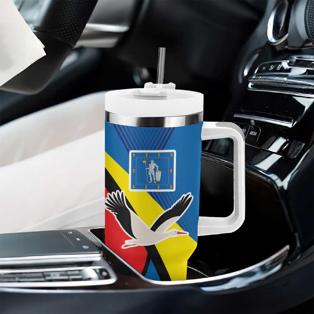 Lithuania Alytus County Tumbler With Handle Coat of Arms of Alytus Country LT17 - Wonder Print Shop