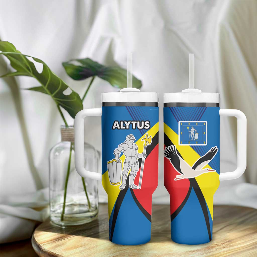 Lithuania Alytus County Tumbler With Handle Coat of Arms of Alytus Country LT17 - Wonder Print Shop