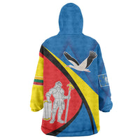 Lithuania Alytus County Wearable Blanket Hoodie Alytaus Apskritis Coat of Arms LT17 - Wonder Print Shop
