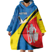 Lithuania Alytus County Wearable Blanket Hoodie Alytaus Apskritis Coat of Arms LT17 - Wonder Print Shop