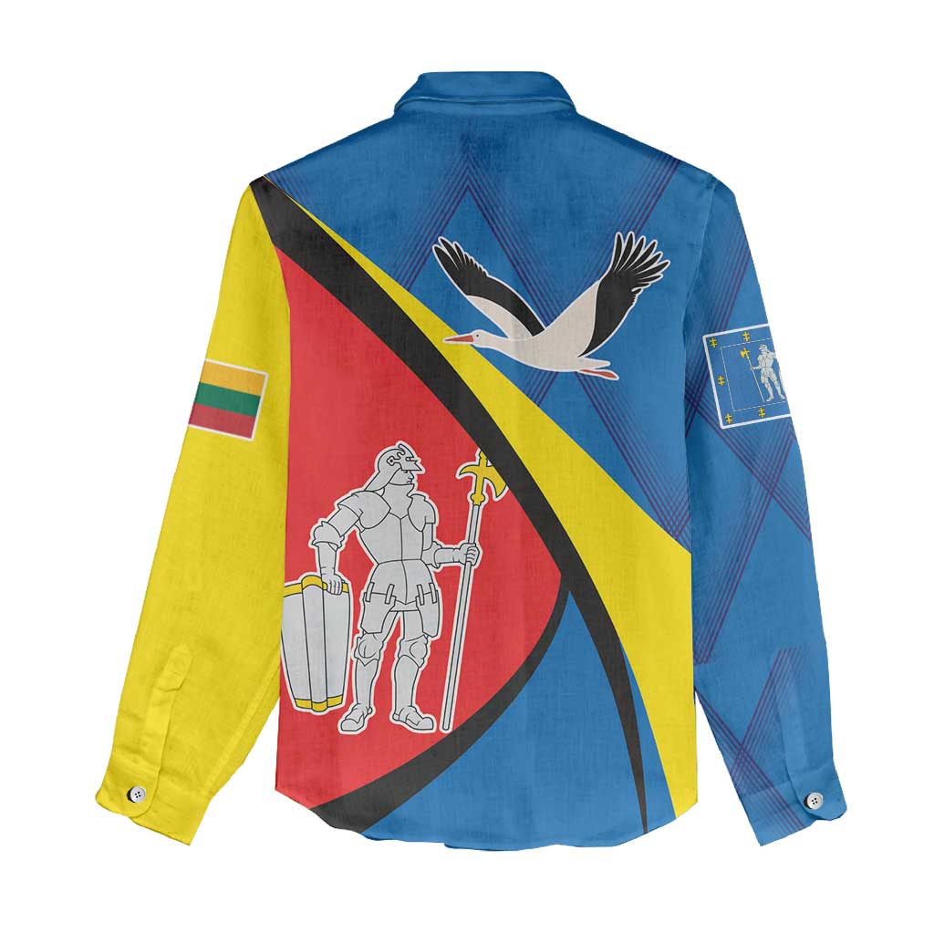 Lithuania Alytus County Women Casual Shirt Alytaus Apskritis Coat of Arms LT17 - Wonder Print Shop