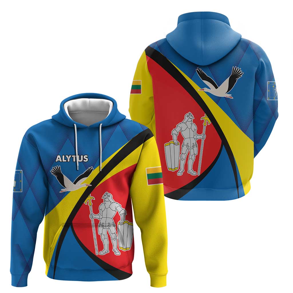 Lithuania Alytus County Zip Hoodie Alytaus Apskritis Coat of Arms LT17 - Wonder Print Shop