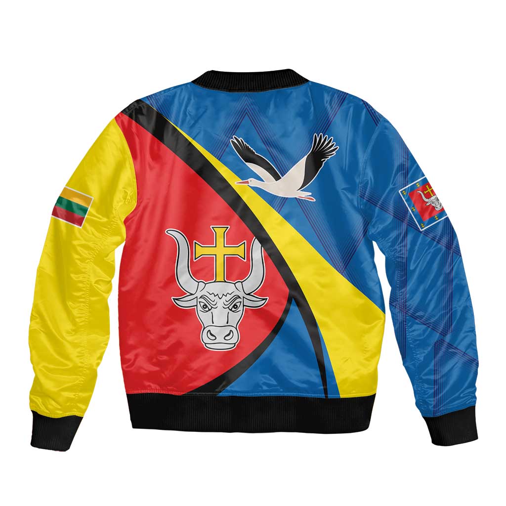 Lithuania Kaunas County Bomber Jacket Kauno Apskritis Coat of Arms