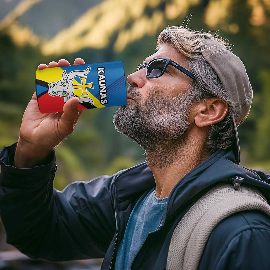 Lithuania Kaunas County 4 in 1 Can Cooler Tumbler Coat of Arms of Kaunas Country LT17