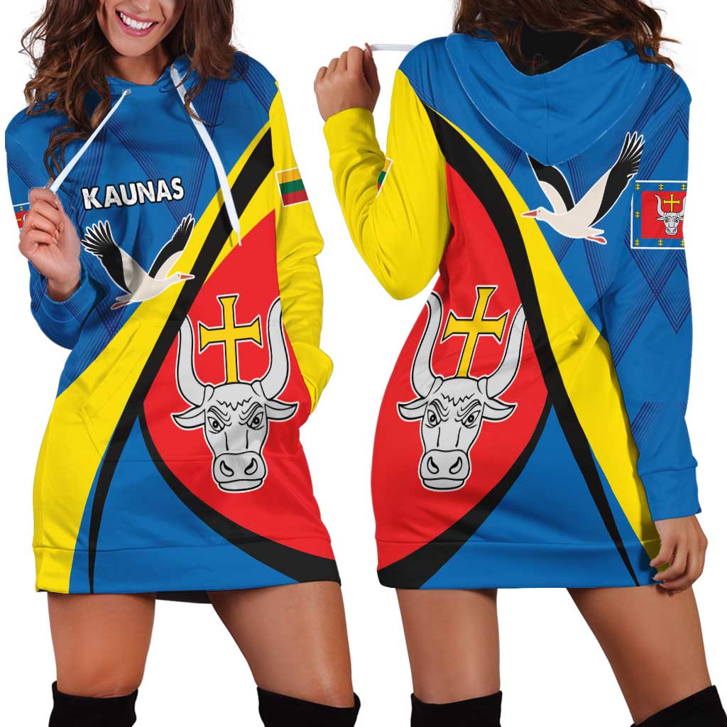 Lithuania Kaunas County Hoodie Dress Kauno Apskritis Coat of Arms