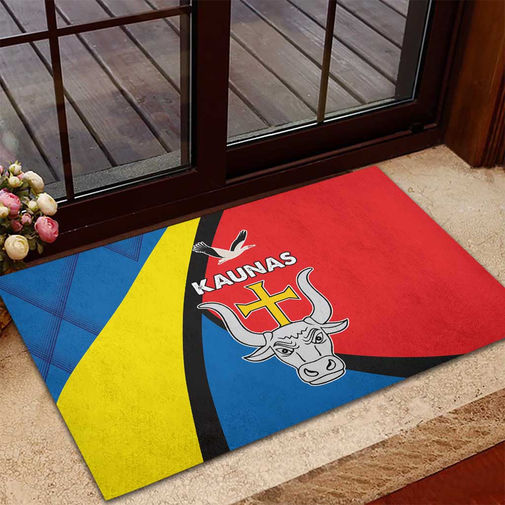 Lithuania Kaunas County Rubber Doormat Kauno Apskritis Coat of Arms LT17 - Wonder Print Shop