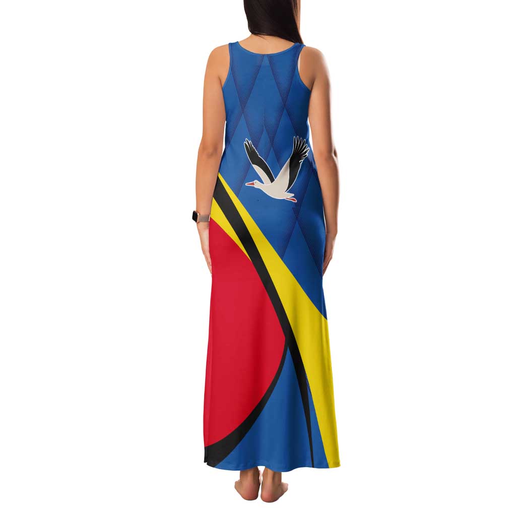 Lithuania Kaunas County Tank Maxi Dress Kauno Apskritis Coat of Arms LT17 - Wonder Print Shop