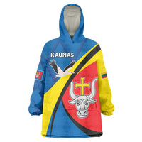 Lithuania Kaunas County Wearable Blanket Hoodie Kauno Apskritis Coat of Arms LT17 - Wonder Print Shop