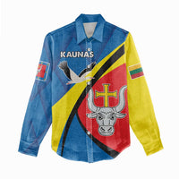 Lithuania Kaunas County Women Casual Shirt Kauno Apskritis Coat of Arms LT17 - Wonder Print Shop