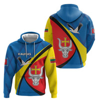 Lithuania Kaunas County Zip Hoodie Kauno Apskritis Coat of Arms LT17 - Wonder Print Shop