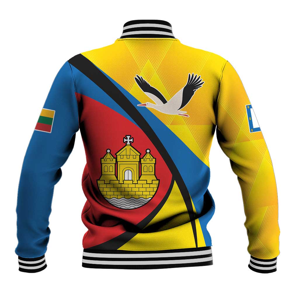 Lithuania Klaipeda Country Baseball Jacket Klaipedos Apskritis Coat of Arms - Wonder Print Shop