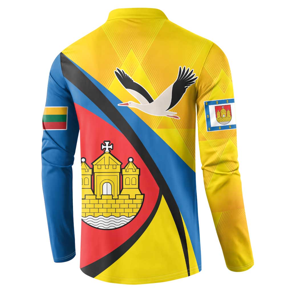 Lithuania Klaipeda Country Button Sweatshirt Klaipedos Apskritis Coat of Arms - Wonder Print Shop