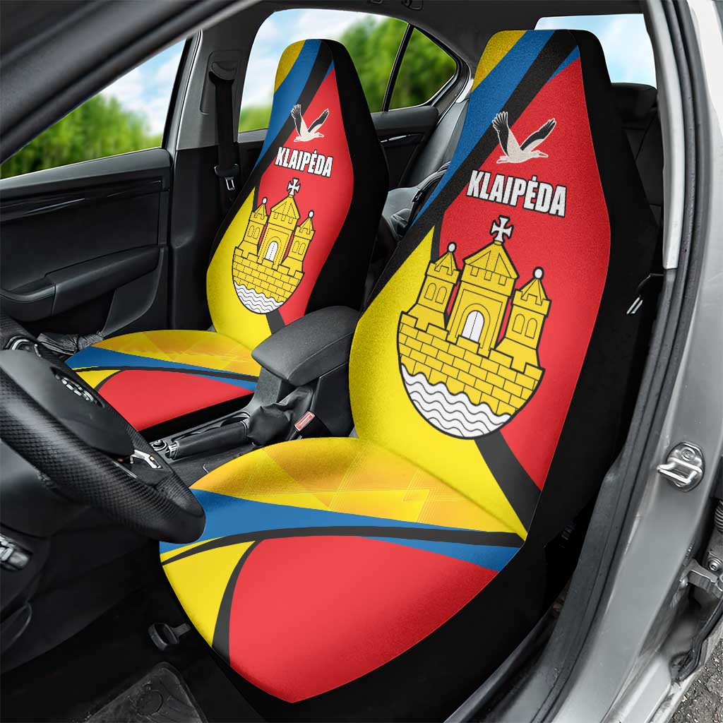 Lithuania Klaipeda Country Car Seat Cover Klaipedos Apskritis Coat of Arms