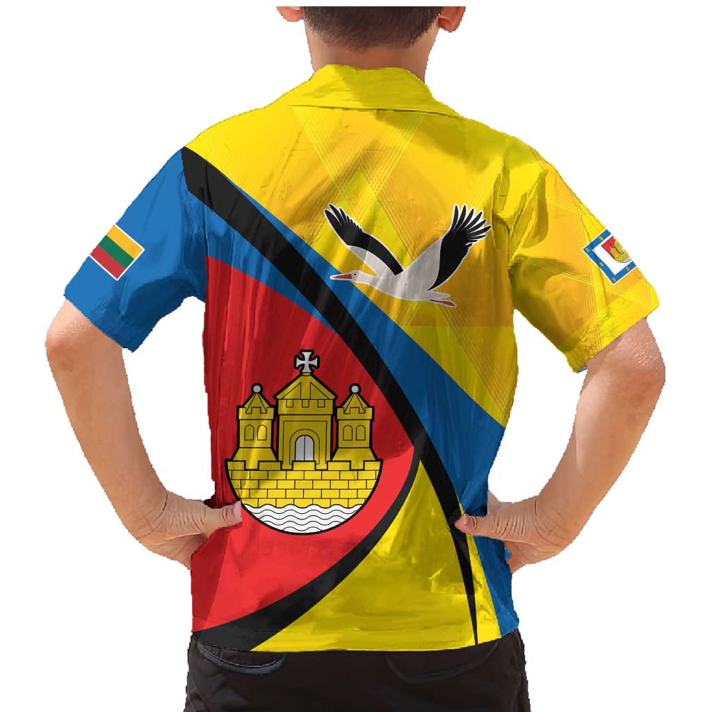 Lithuania Klaipeda Country Family Matching Mermaid Dress and Hawaiian Shirt Klaipedos Apskritis Coat of Arms - Wonder Print Shop