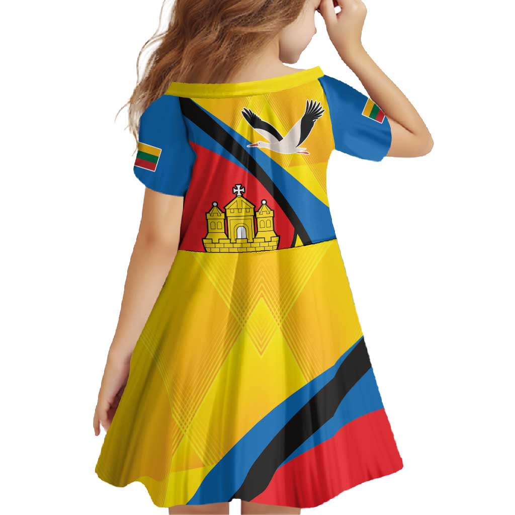 Lithuania Klaipeda Country Family Matching Off Shoulder Maxi Dress and Hawaiian Shirt Klaipedos Apskritis Coat of Arms - Wonder Print Shop